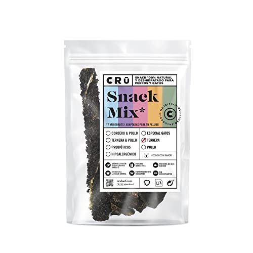 CRU - Snack Saludable Variado para Perro y Gato - Mix Ternera