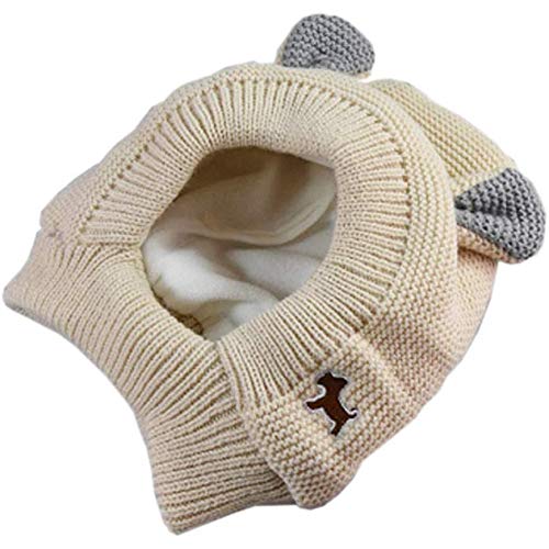 Cuasting Gorro cálido de invierno para perros grandes, orejas de conejo, cuello y orejas, protector cálido para mascotas