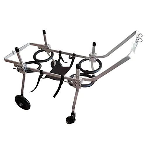 Cuatro Ruedas Silla de Ruedas Ajustable Perro, Carro, Soporte de Cuerpo Completo, Fore Pierna-Rehabilitación, del Vientre, sin Banda for la protección de la Espina Dorsal, Correa Gratuito