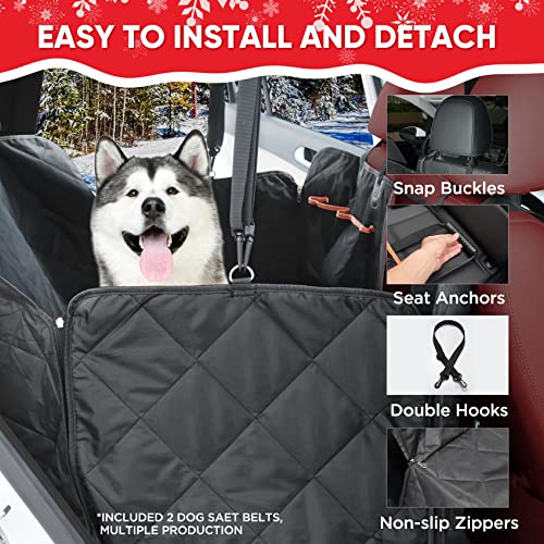 Cubre Asientos Coche Perro, Funda Coche Perros Multifuncional, Fundas Coche Perro Resistente e Impermeable, Funda Protectora para Perros Universal, Cubierta Asientos Coche Perro para Camiones, SUV