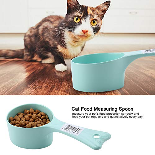 Cuchara medidora de Comida para Gatos y Mascotas, alimentador Seguro para Perros, Cuchara de plástico para Cocina, alimentador de Cuchara de Comida Suave para Perro, Gato, pájaro