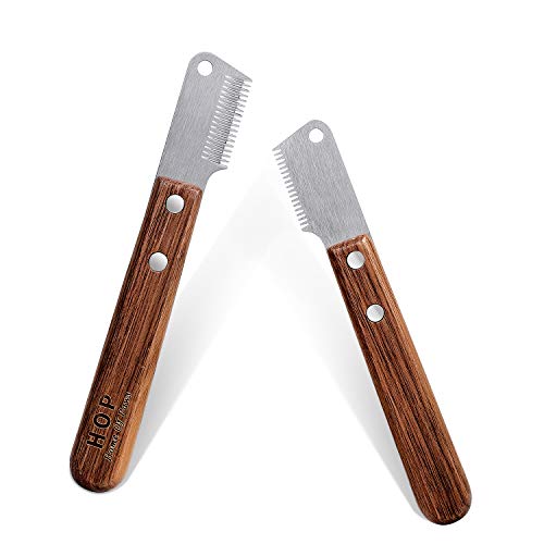 Cuchillo de Corte para Perros con Mango de Madera sin Filo Dachshund de Pelo Duro Dachshund Fine Guard Terrier, Cuchillo de pelar Mediano Cuchillo de Corte marrón Herramienta de Aseo para Mascotas