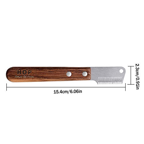 Cuchillo de Corte para Perros con Mango de Madera sin Filo Dachshund de Pelo Duro Dachshund Fine Guard Terrier, Cuchillo de pelar Mediano Cuchillo de Corte marrón Herramienta de Aseo para Mascotas