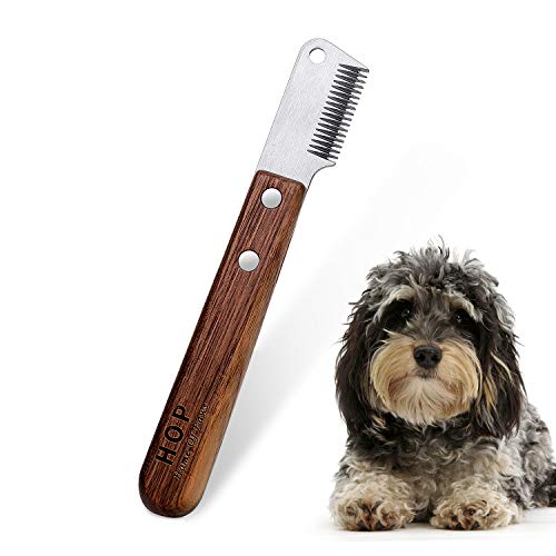 Cuchillo de Corte para Perros con Mango de Madera sin Filo Dachshund de Pelo Duro Dachshund Fine Guard Terrier, Cuchillo de pelar Mediano Cuchillo de Corte marrón Herramienta de Aseo para Mascotas