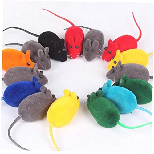 CULER Las Ratas De Ratón del Gato De Peluche De Juguete Rata Movimiento Mecánico del Gato Juguetes Interactivos Gatito Juguetes 1pc