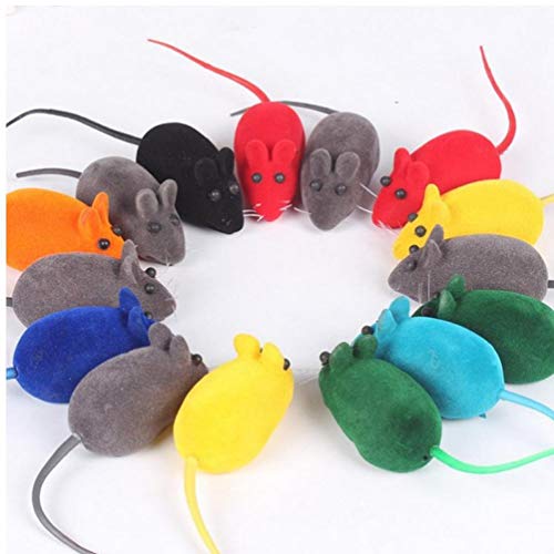 CULER Las Ratas De Ratón del Gato De Peluche De Juguete Rata Movimiento Mecánico del Gato Juguetes Interactivos Gatito Juguetes 1pc