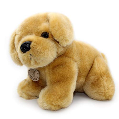 Cxjff Golden Labrador Retriever de peluche cachorros animales de peluche perros de peluche de 10 pulgadas