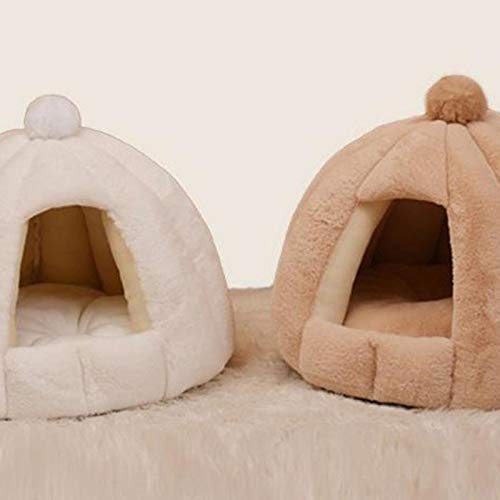 Cxssxling Tienda para Mascotas semicerrada Cueva Cama Suave Tienda para Gatos Cama para Gatos Casa Interior al Aire Libre Perrera para Perros pequeños Camas para Mascotas Nido para Mascotas