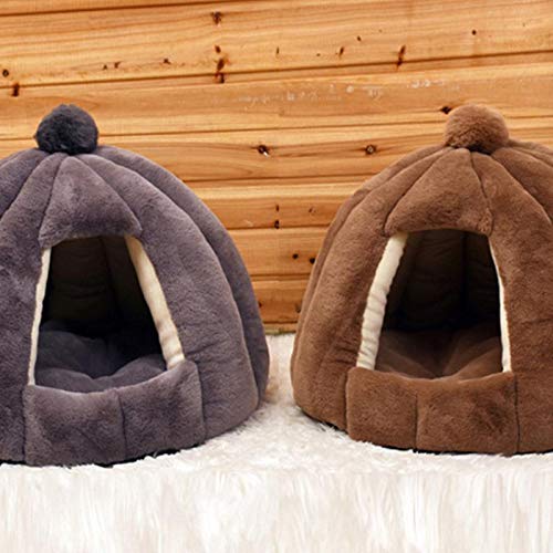 Cxssxling Tienda para Mascotas semicerrada Cueva Cama Suave Tienda para Gatos Cama para Gatos Casa Interior al Aire Libre Perrera para Perros pequeños Camas para Mascotas Nido para Mascotas