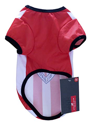 CYP BRANDS-SH-01M-AC Camiseta para Perro - Talla M- Athletic Club, Color rojo/blanco, M (1)