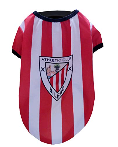 CYP BRANDS-SH-01M-AC Camiseta para Perro - Talla M- Athletic Club, Color rojo/blanco, M (1)