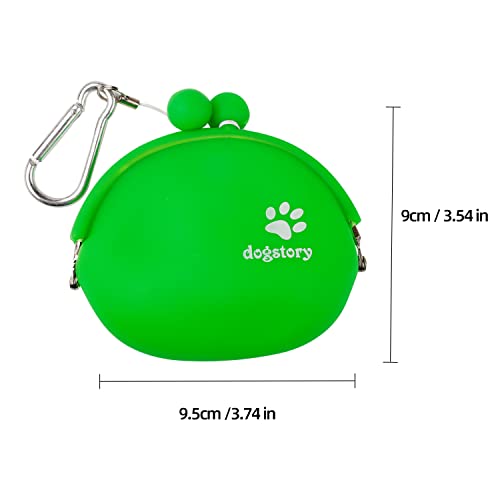 CYWVYNYT 2 bolsas de comida para perros, bolsas para golosinas de perros, bolsas para golosinas de gato portátiles, pequeñas bolsas de entrenamiento con clip de silicona para golosinas caseras