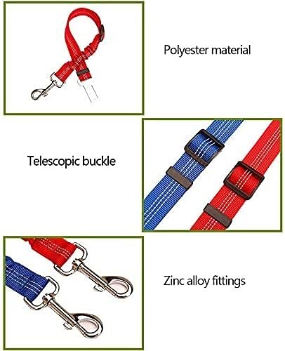 DAGUAI Wulivon Safety Arness Perro Poliéster Tracción Cinturón de Seguridad Cojín Elástico Reflectante Asiento Cinturón Perro Coche Cat Harness Verde (Color : Gray)