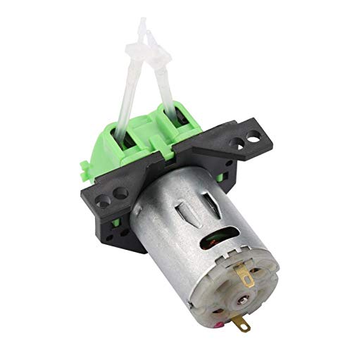 DC12V / 24V Bomba de líquido peristáltica Bomba dosificadora Cabezal de tubo peristáltico de bricolaje Para laboratorio de acuario químico analítico(12V 1*3-Verde)