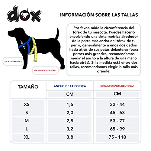 DDOXX Arnés Perro Step-In Nylon, Ajustable | Muchos Colores & Tamaños | para Perros Pequeño, Mediano y Grande | Accesorios Gato Cachorro | Azul, XXS