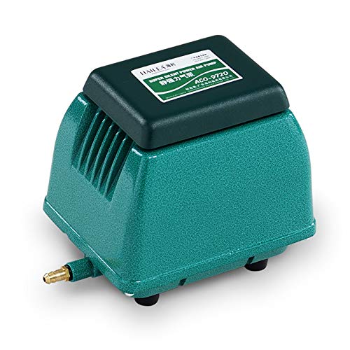 Decoración del tanque de tortugas de agua 50W 60L / min k compresor Super Silent acuario de aire con aire Divisor de bomba de oxígeno del acuario hidropónico Pond Aire aireador