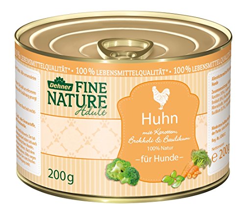 Dehner Fine Nature - Comida para Perros Adultos, Calidad alimentaria, Pollo