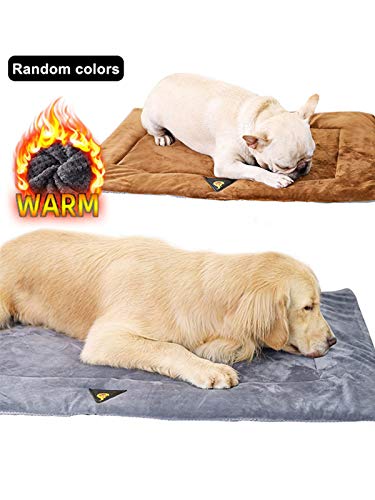 Dequate Manta autocalentable para Gatos & Perros, Manta para Mascotas Prueba de Agua Almohadillas,Manta térmica,sin Electricidad y baterías, Cojín de Calor,ecológico,(Color Aleatorio)