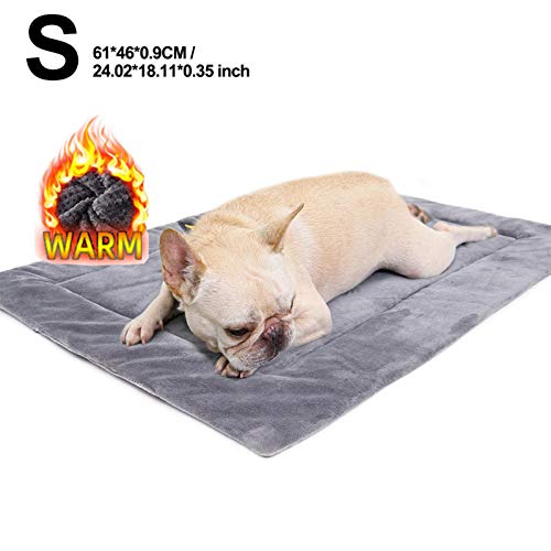 Dequate Manta autocalentable para Gatos & Perros, Manta para Mascotas Prueba de Agua Almohadillas,Manta térmica,sin Electricidad y baterías, Cojín de Calor,ecológico,(Color Aleatorio)