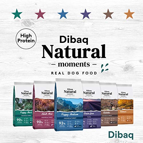 DIBAQ NATURAL MOMENTS Adult Medium. Alimento Natural para Perros Adultos de Raza Mediana de Pollo y Pavo. 15 Kg.