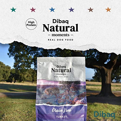 DIBAQ NATURAL MOMENTS Grain Free Turkey. Pienso Natural para Perros Adultos sin Cereales. 12 Kg.