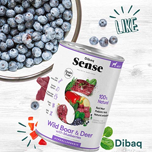 Dibaq Sense Grain Free Cordero. Comida húmeda para perros de todas las razas. 100% natural. Hipoalergénica.