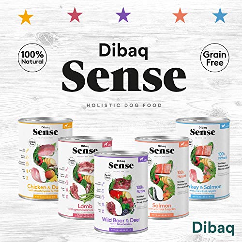 Dibaq Sense Grain Free Cordero. Comida húmeda para perros de todas las razas. 100% natural. Hipoalergénica.