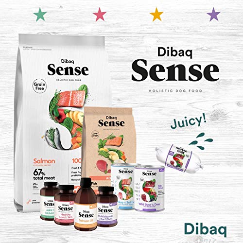 Dibaq Sense Grain Free Salmon Mini. Alimento Hipoalergénico 100% Natural perros. 2 Kg