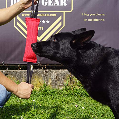 Dingo Gear - Remolcador de Nailon para Entrenamiento de Perros K9 IGP IPO Schutzhund Blind Search Drive Fetch Reward, Hecho a Mano de Material francés