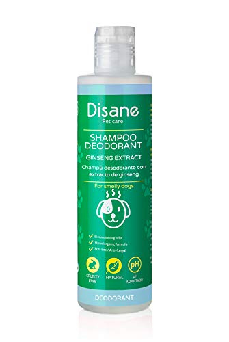 DISANE | Champu Desodorante Perro | Champu Perro | Anti Mal Olor | Antibacteriano | Anti fúngico | Evita los picores | 250 ml |