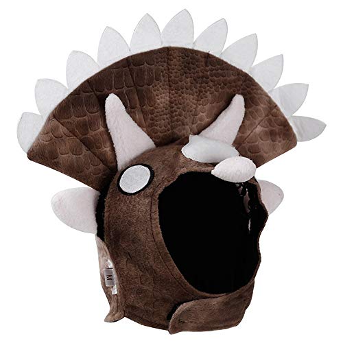 Disfraces de Mascotas para Gatos/Perros Disfraz de Sombrero de Perro de Halloween Ropa de Mascota de Halloween Accesorios de Disfraces de Mascotas Lindos Disfraz de Perro de Triceratops Sombrero de