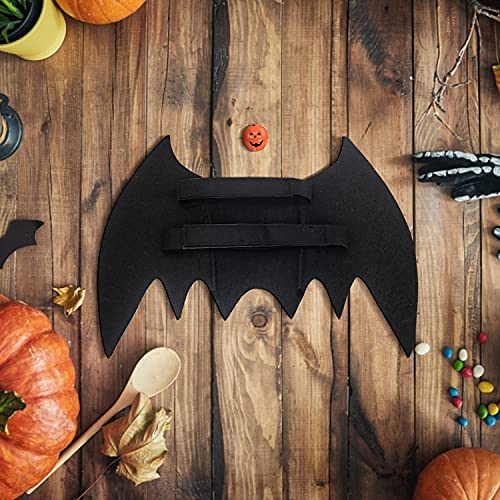 Disfraz de Gato para Halloween, Disfraz de Halloween para Perro, Halloween Bat Wings Disfraz con Campana de Calabaza, Pet Disfraz de Halloween para Decoración de Cosplay