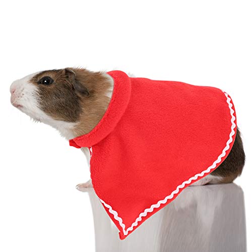 Disfraz de Navidad para Mascotas, Animales pequeños, Manto Rojo, Disfraz Suave, Ropa de Navidad para Conejo, Conejillo de Indias, hámster, Ardilla(#3)