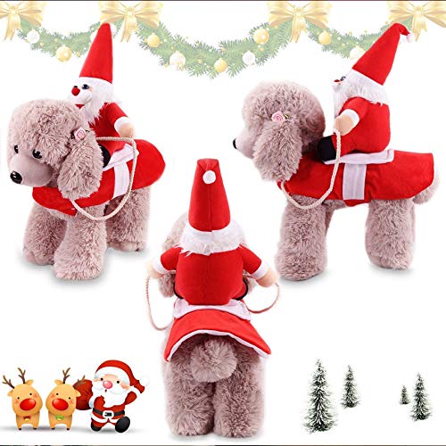 Disfraz de Navidad para Mascotas,Perro Navidad Disfraz,Ropa navideña para Perro,Disfraz de Navidad para Cachorro,Ropa para Mascotas de Navidad,Disfraz de Gato Navidad (XL)