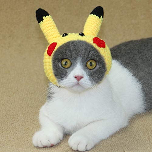 Disfraz de perro Casquillo del verano del animal doméstico del gato del sombrero Pikachu Sombrero Sombrero perro pequeño sombrero del ocio Protección Bloqueador solar Gorra visera sombrero al aire lib