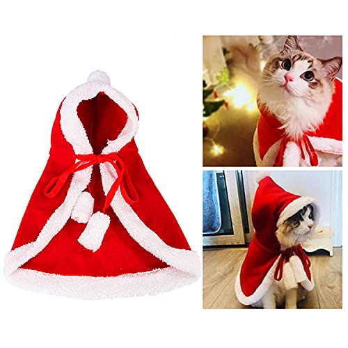 Disfraz de Perro de Navidad, Ropa Mascotas con Capucha para, Adornos de Navidad para Mascotas, Lindo Trajes de Navidad, Otoño Invierno Mascota Ropa para, Christmas Pet Traje Fiesta (M)