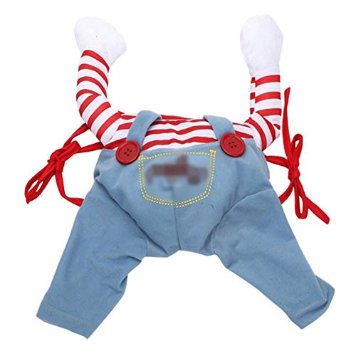 Disfraz de Perro Mortal para Perro de Miedo, Ropa de Halloween, Cosplay, muñeca Chucky, Disfraz de Perro, para Fiestas de Perro, Ideal para Perros Grandes y pequeños