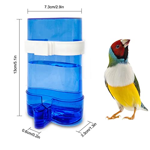 Dispensador de Agua para Loros Comederos Cockatiel Alimentador de Agua para Loros Contenedor Automático de Bebidas de Agua Comedero para bebederos de plástico para Aviario Periquitos Cacatúas Loros