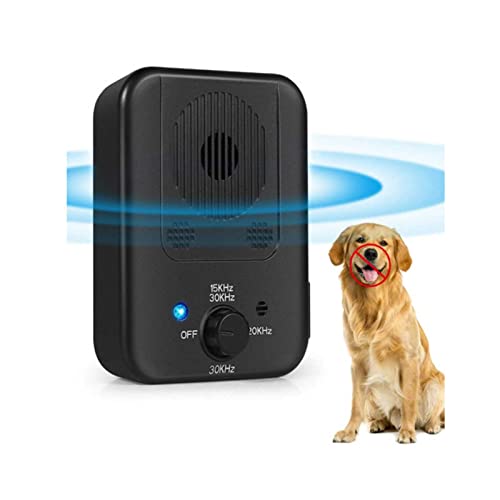 Dispositivo antiladridos Control de ladridos disuasivo Anti Barking Dispositivos Ayuda para Entrenamiento de Perros con Rango de Control de hasta 50pies, Seguro