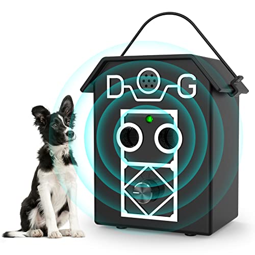 Dispositivo Antiladridos para Perros, 3 Frecuencias Automática Ultrasónicos Dispositivo Antiladridos, 50 Pies Dispositivos Control Ladridos Perro a Prueba Agua Dispositivo Disuasión Ladridos con LED