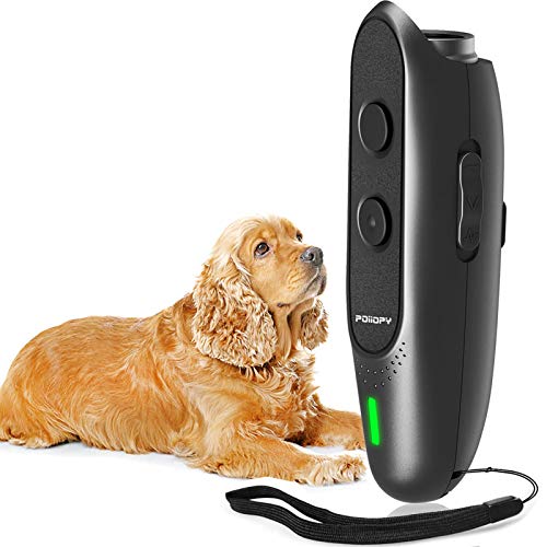 Dispositivo antiladridos para perros con frecuencia variable ultrasónica de corteza de perro, 2 en 1, dispositivo de control de ladridos de perros, herramienta de entrenamiento manual para perros