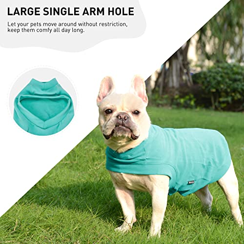 Dociote Jersey para Perro Camiseta Suave y Cálida de Invierno para Perros y Gatos de Forro Polar para Perros y Gatos Pequeños y Medianos Azul M