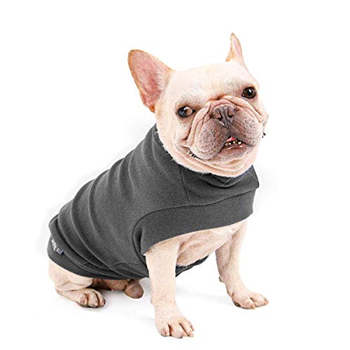 Dociote Jersey para Perro Pequeño- Ropa para Perros y Gato Chaleco Suéter para Invierno para Perro Mascotas pequeño y medianos Gris S