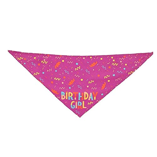 Dog Birthday Bandana Scarf Happy Birthday Triangle Cotton Dog Scarf with Cute Party Hat for Pet Puppy Cat Birthday Party Supplies Decorations Birthday Outfit,Purple