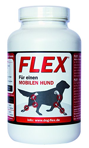 Dog-Flex Alimento adicional para perros, articulaciones y tendones, articulaciones fuertes, 150 tabletas articulares, suplemento alimenticio para el perro.