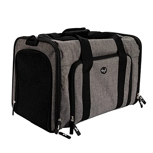 DOG IT Explorer - Bolso Transportador Expandible para Perros, Gris