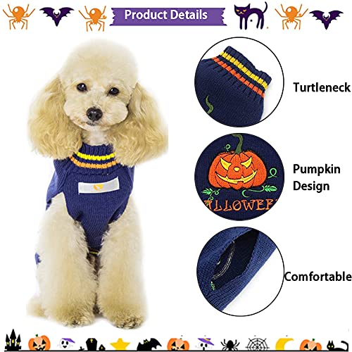 DOGGYZSTYLE Halloween Calabaza Perro Jersey Mascota Disfraces Moda Vacaciones Fiesta Puppy Regalo para Perros y Gatos