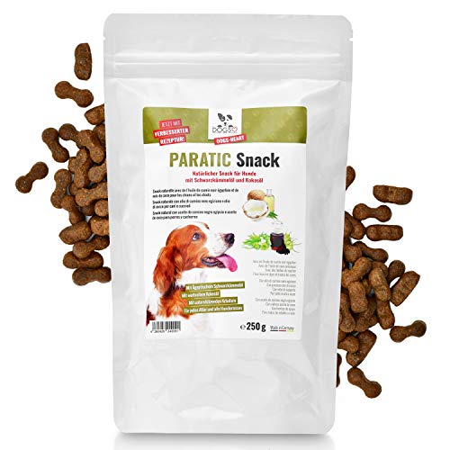 Dogs-Heart Snack antigarrapatas para perros, con aceite de comino negro Repelente natural contra garrapatas, también para cachorros.