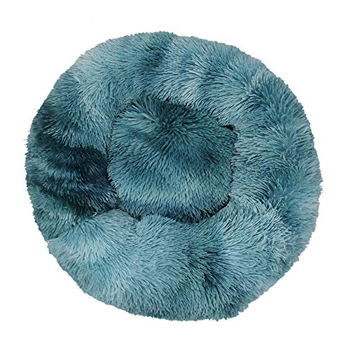 Donut - Cama redonda de peluche para gatos, cómoda y suave, lavable a máquina, duradera, para mascotas, cachorros, gatitos, tamaño 40 cm, 50 cm, 60 cm, 70 cm