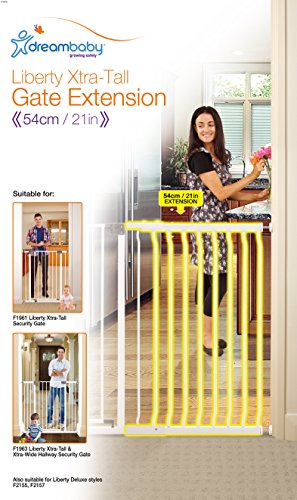 Dreambaby Extensión 54 cm para la Barrera de Seguridad Liberty Extra Alta, blanca